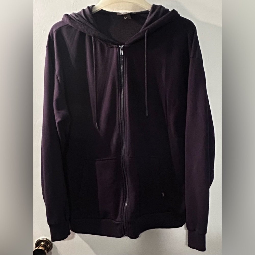 Eddie Bauer Men's Navy Blue Full-Zip Hoodie Size L